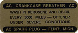 1959-63 CRANKCASE BREATHER DECAL