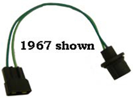 1963 BACKUP LAMP EXTENSION, manual trans., dash harness to backup switch        Note:   Connects to lead wires from trans mounted backup switch
