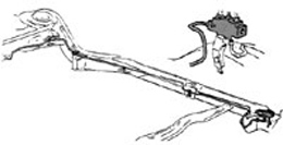 1959-64 FRONT TO REAR BRAKE LINE (ea)