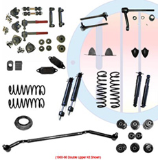 1965-66 COMPLETE SUSPENSION KIT, SMALL BLOCK, DOUBLE UPPER