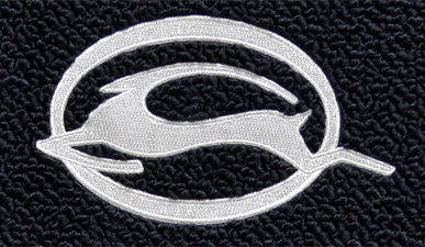 CARPET FLOOR MATS, W/DEER LOGO, FAWN TUX (set)	