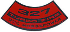 AIR CLEANER DECAL, 327-325