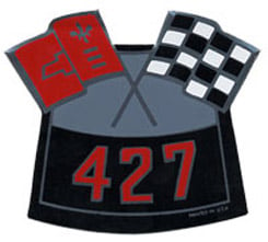 AIR CLEANER DECAL, 427 CROSS