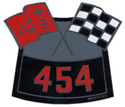 AIR CLEANER DECAL, 454 CROSS