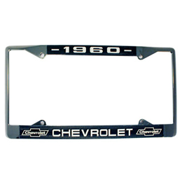 1960 LICENSE PLATE FRAME, CHEVROLET