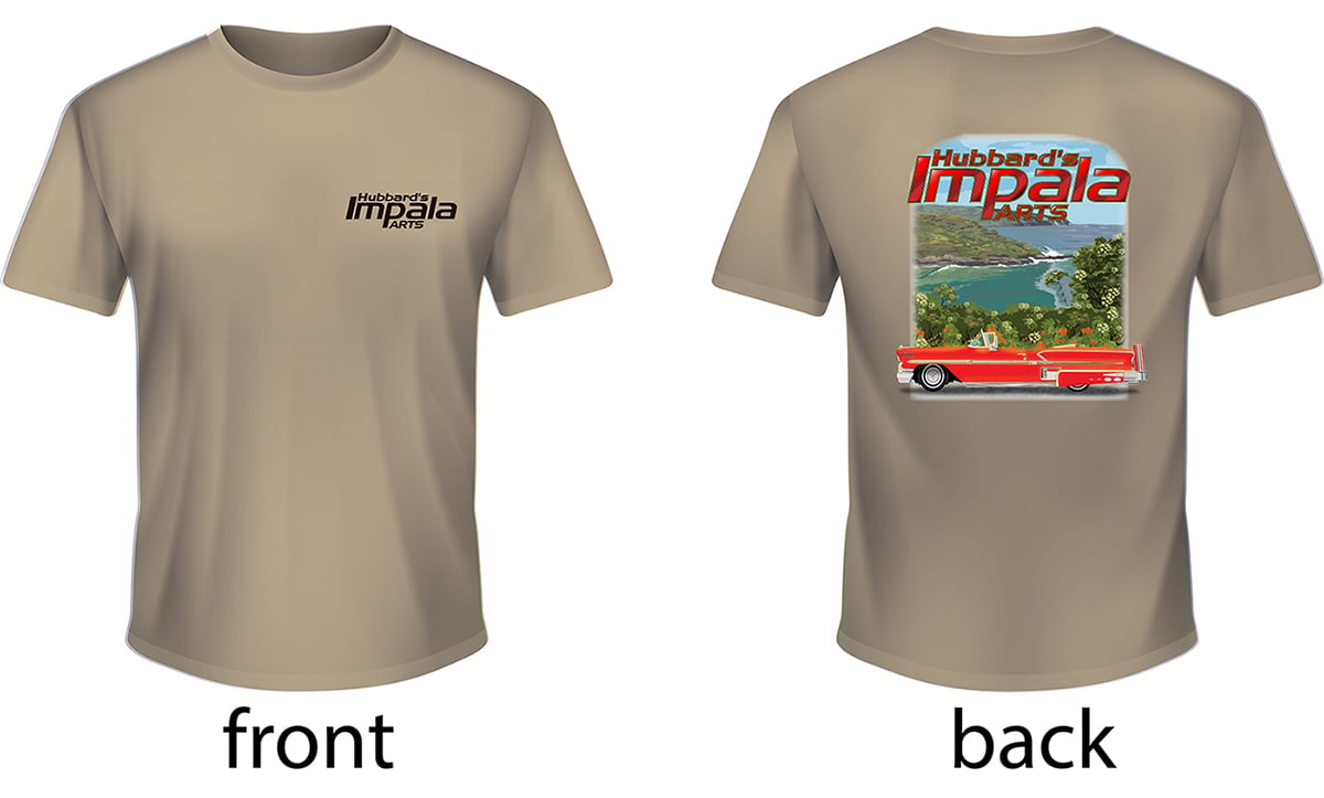 HUBBARDS IMPALA PARTS T-SHIRT 2019, XL TAN