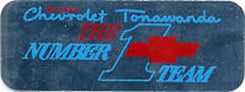 VALVE COVER DECAL, TONAWANDA NUMBER 1 TEAM