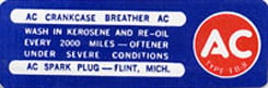 1964-67 CRANKCASE BREATHER DECAL