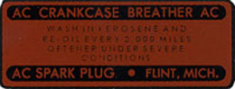 1958 CRANKCASE BREATHER DECAL