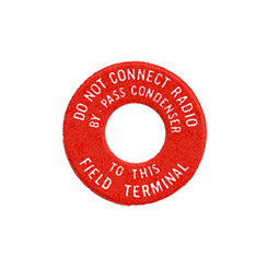 1958-62 GENERATOR TERMINAL TAG