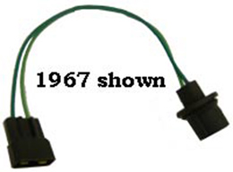 1959-1960  BACKUP LAMP SWITCH EXTENSION HARNESS, FLOOR SHIFT, M/T, FUSEBOX TO BACKUP SWITCH & REAR BODY HARNESS