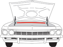 1958-60 HOOD TO COWL SEAL (ea)