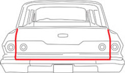 1958-60, 1969-72 UNIVERSAL TAILGATE WEATHERSTRIP (all wagons)