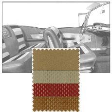 1958 DOOR PANELS, FRONT/REAR, CONV, GOLD BEIGE COPPER