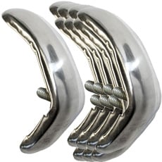 1958 REAR QUARTER LOUVERS, LOWER (8 pc. set)