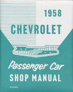 1958 SHOP MANUAL (ea)