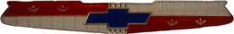 1958 TRUNK EMBLEM, INSERT, 6-CYL