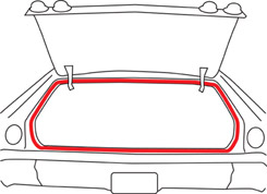 1958 TRUNK WEATHERSTRIP