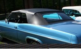 1959-60 CONVERTIBLE TOP, BLACK