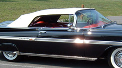 1959-60 CONVERTIBLE TOP, WHITE