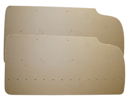 1959-60 DOOR PANEL BOARDS, FRONT, 2 DR. HT. & CONV.