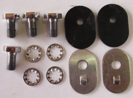 1959-1960 FRONT DOOR CHANNEL ADJUSTING HARDWARE