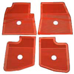 1959-60 ORIGINAL FLOOR MATS RED