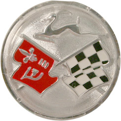 1959-60 SPEAKER EMBLEM, REAR SEAT