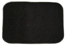 1961-64 CARPET TRUNK MAT, CONVERTIBLE NO LOGO, BLACK 80/20 (4 pc set)