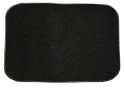 1959 CARPET TRUNK MAT, HARDTOP NO LOGO, BLACK (2 pc set)