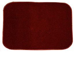 1961-64 CARPET TRUNK MAT, HARDTOP NO LOGO, RED 80/20 (3 pc set)