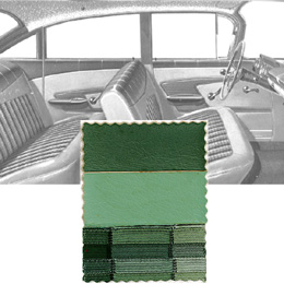 1959 DOOR PANELS, FRONT/REAR, 4 DR HT, GREEN