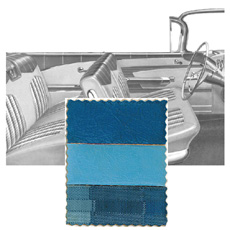 1959 DOOR PANELS, FRONT/REAR, CONV, BLUE
