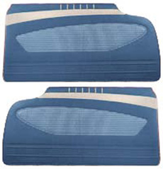 1960 DOOR PANELS, FRONT/REAR, 2 DR HT, BLUE