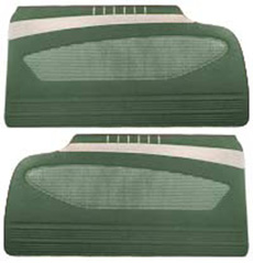 1960 DOOR PANELS, FRONT/REAR, 2 DR HT, GREEN