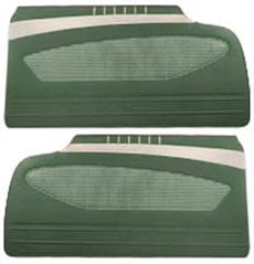 1960 DOOR PANELS, FRONT/REAR, CONV, GREEN