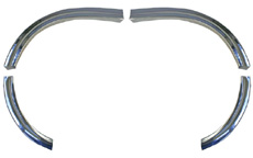 1960 EYEBROW MOULDINGS (SET) (EXCEPT IMPALA & NOMAD)