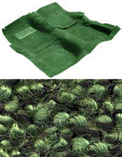 1961-62 CARPET,HT/CONV, LT GREEN