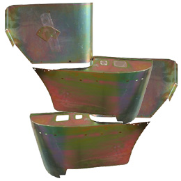 1961-64 CONVERTIBLE REAR ARMREST METAL FRAME