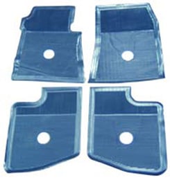 1961-64 ORIGINAL FLOOR MATS, BLUE