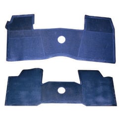 1961-64 ORIGINAL FLOOR MATS, FULL 2 PIECE, (FRONT & REAR), RUBBER, BLUE