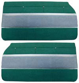 1961 DOOR PANELS, FRONT/REAR, CONV, GREEN