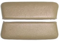 1962-63 ARM REST PADS, REAR, BEL AIR, FAWN