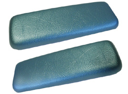 1962-64 ARM REST PADS, REAR, BEL AIR, AQUA