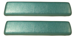 1962-64 ARM REST PADS, FRONT, BEL AIR, AQUA