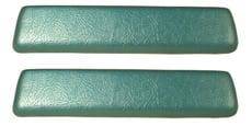 1962-64 ARM REST PADS, FRONT, BEL AIR, AQUA