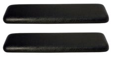 1962-64 ARM REST PADS, FRONT, BEL AIR, BLACK