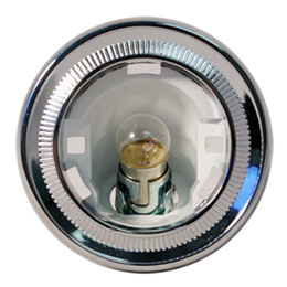 1962-66 DOME LIGHT BEZEL, ROUND, 2 DR.HT.DOME LIGHT BEZEL, ROUND, 2 DR.HT. (ea)