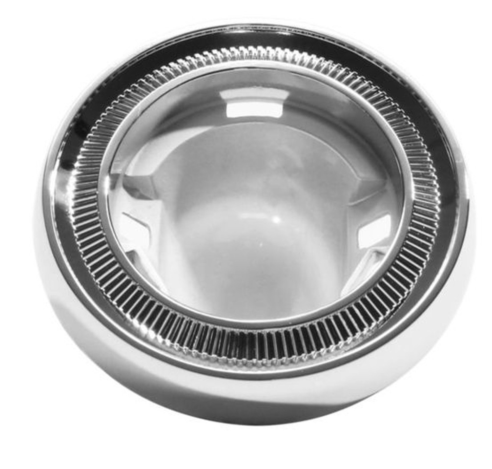 1962-66 DOME LIGHT BEZEL, ROUND, 2 DR.HT.DOME LIGHT BEZEL, ROUND, 2 DR.HT. (ea)