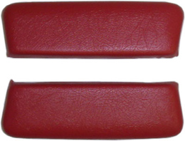 1962 ARM REST PADS, REAR, BEL AIR, BRIGHT RED